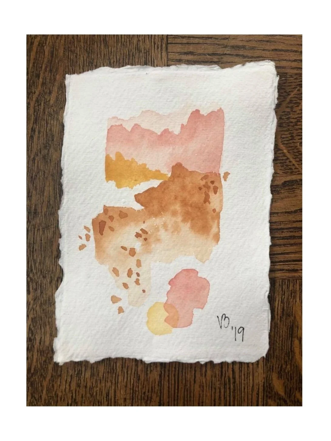 Akvarell Dust no. 2 av Viktoria Boström