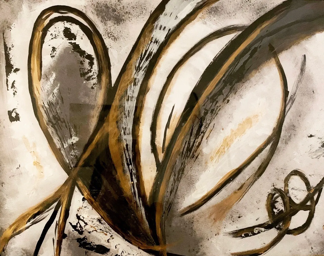 Akrylmålning Elegant heart av Sara Melin