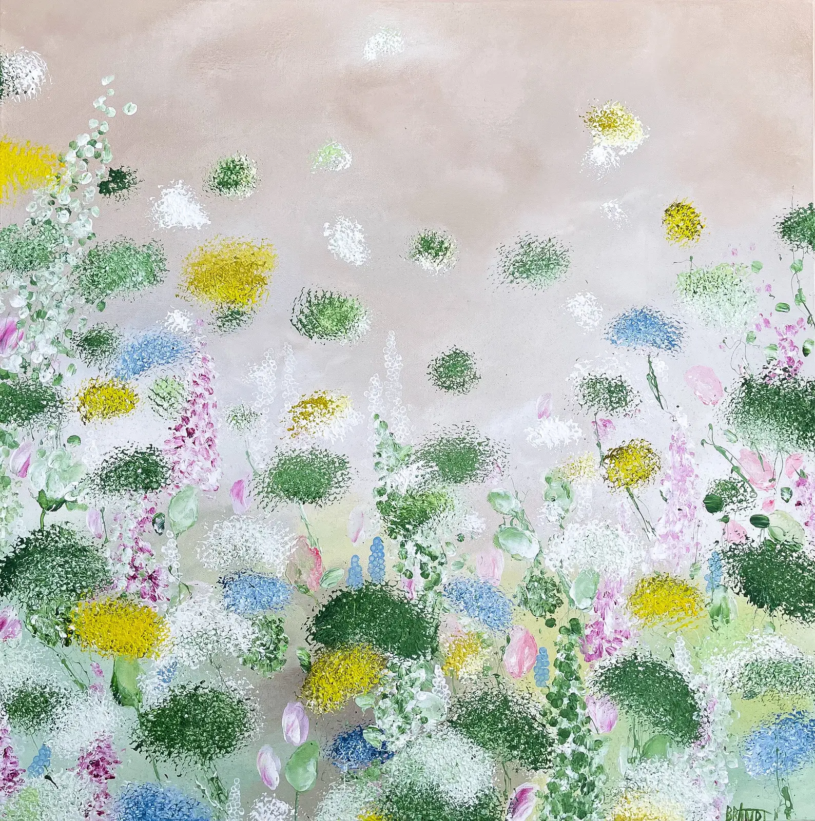 Akrylmålning DAWN av Anna Artistockholm Brandt