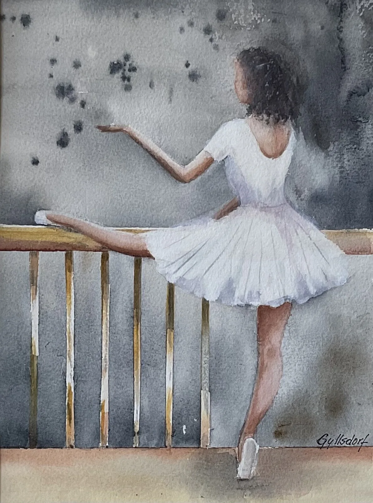 Akvarell Uppvärmning av Silvia Gyllsdorf