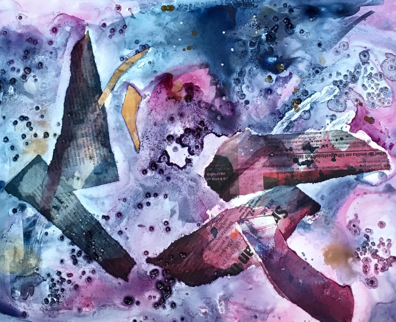 Akvarell Kretslopp av Gunilla Tuvin