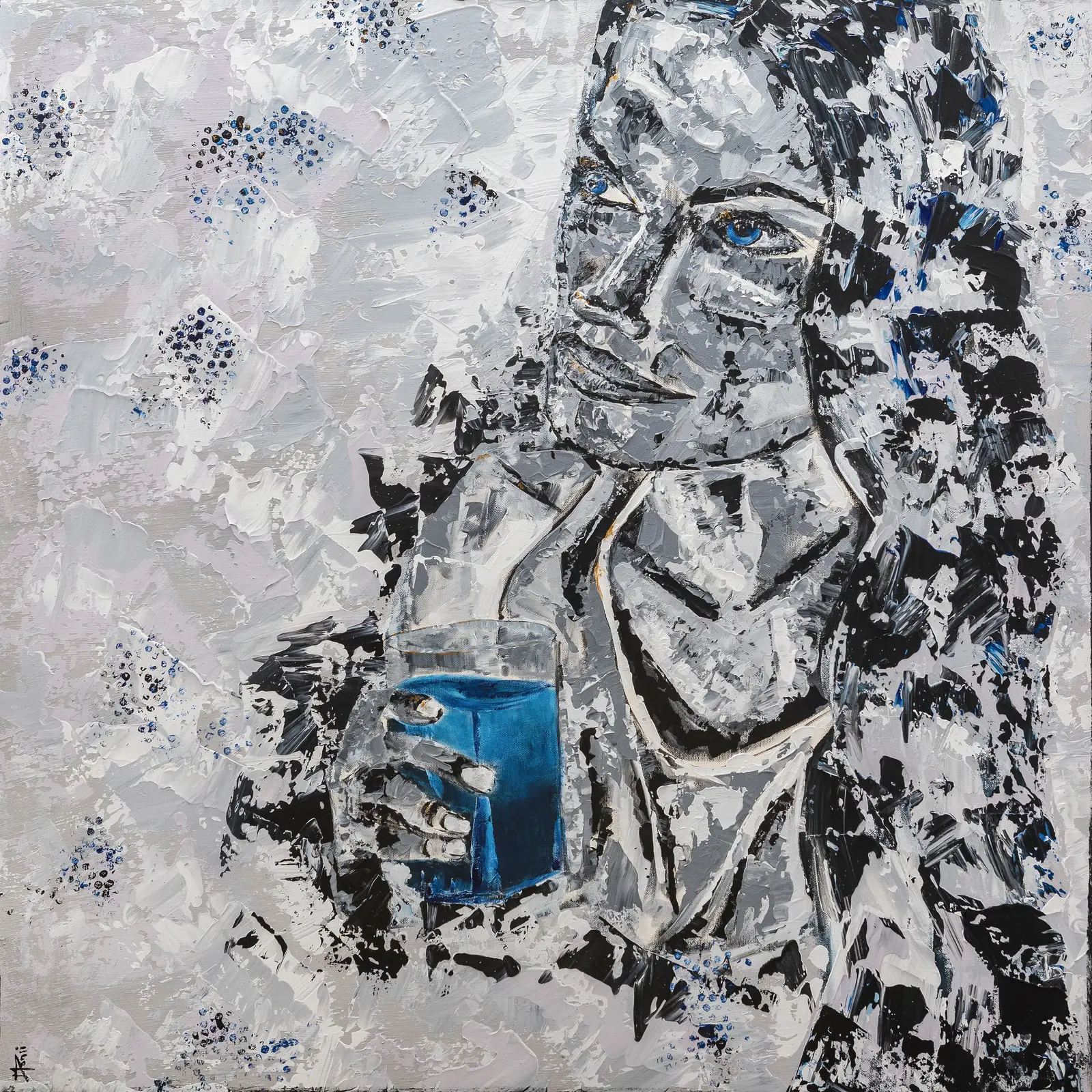 Akrylmålning Dreamer av Magnus Ponsimaa
