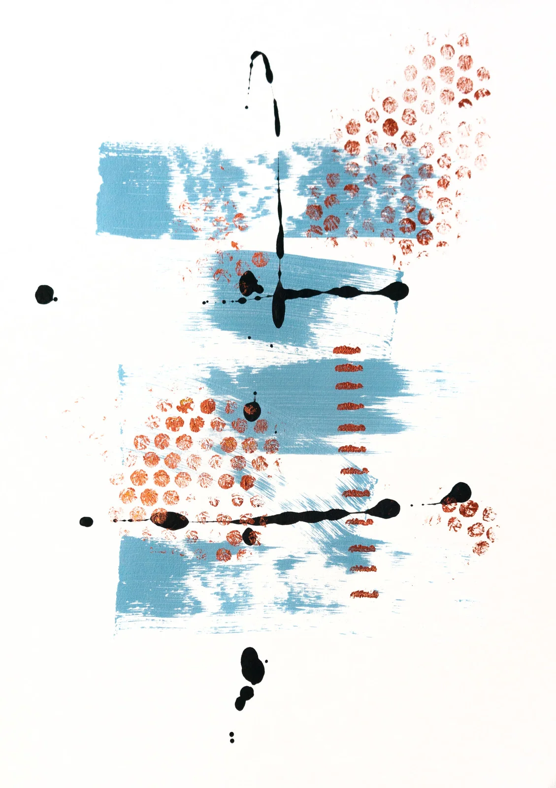 Akrylmålning Happy av Anna Norén