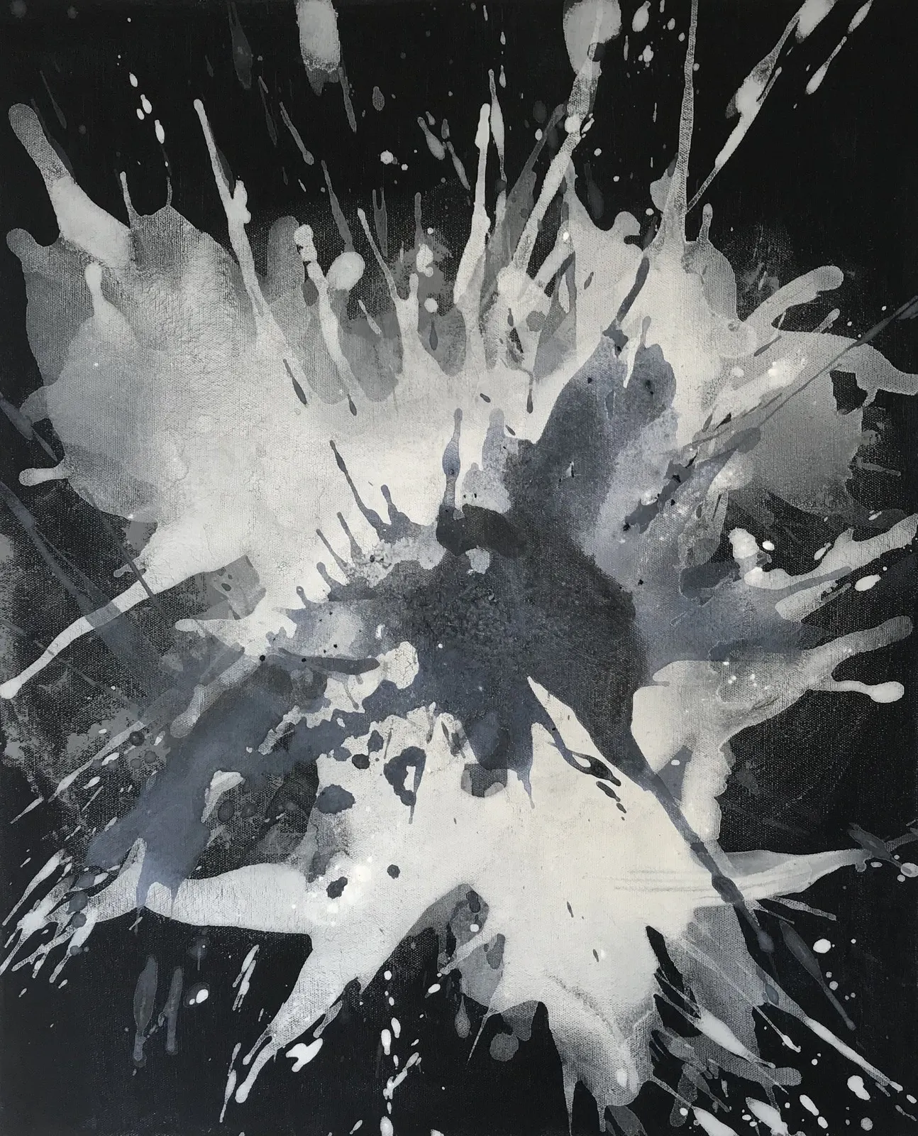 Akrylmålning Macrophage av Maria Slättman