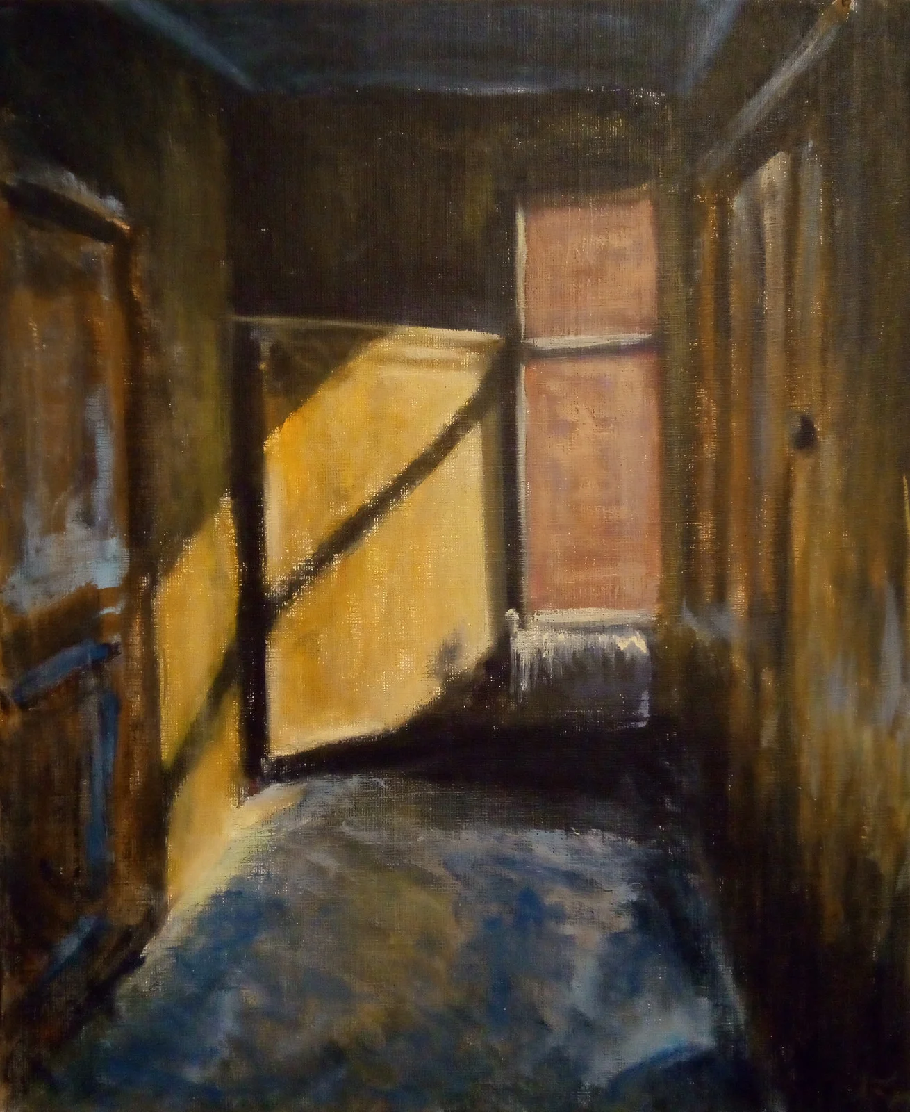 Akrylmålning Skolan av Anders Lundgren