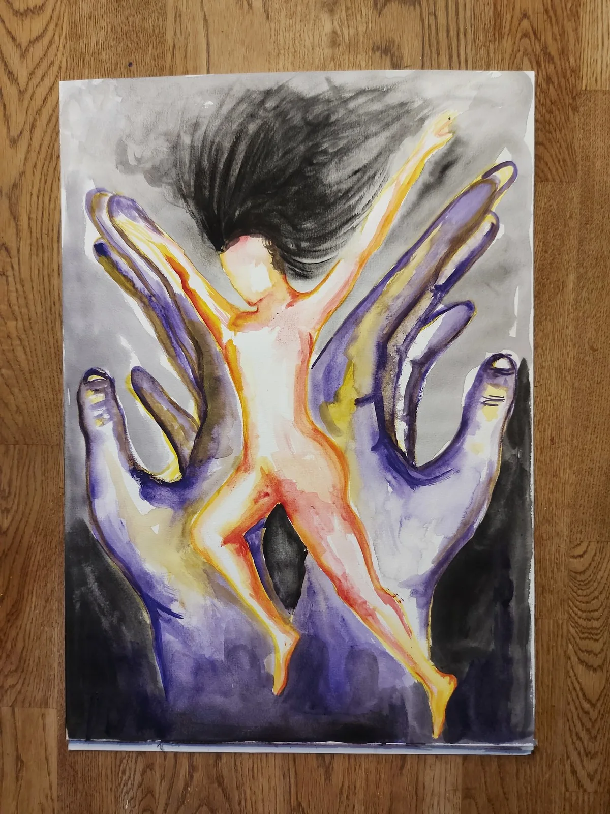 Akvarell av Lisa Brunelius