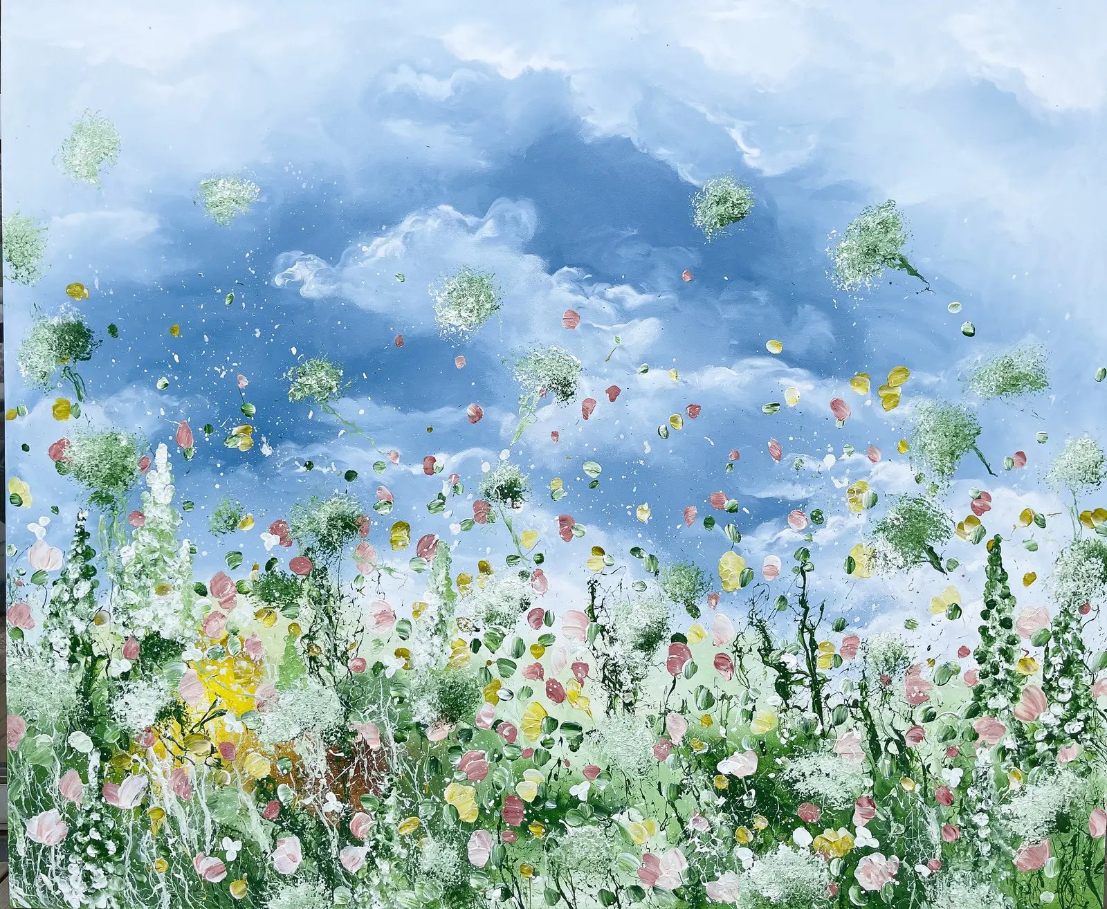 Akrylmålning BAUX PROVENCE av Anna Artistockholm Brandt