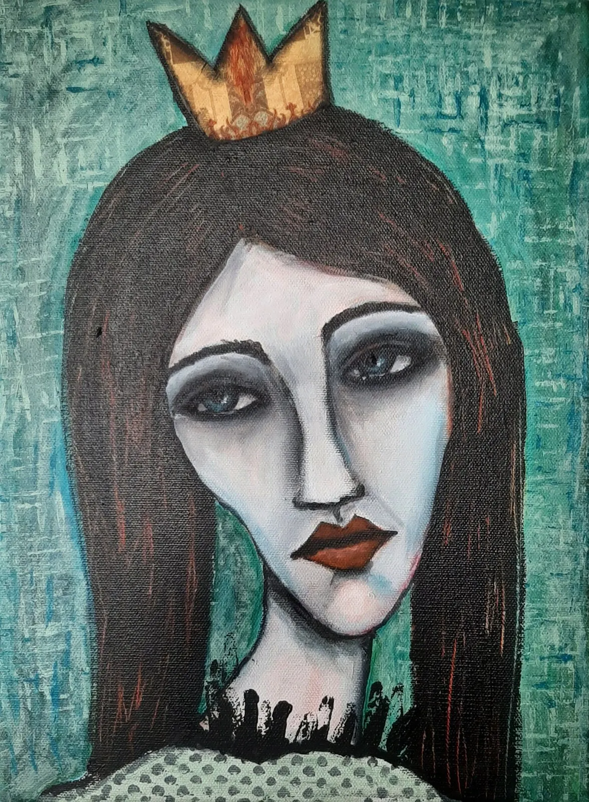 Akrylmålning Besvikelse av Helena Andreasson