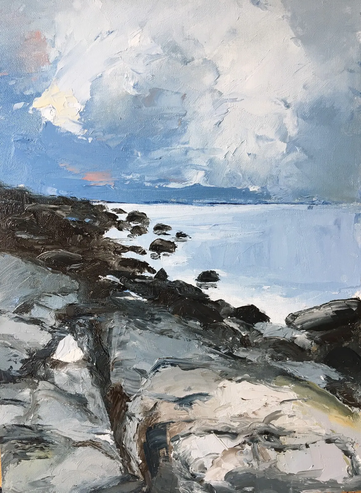 Oljemålning Hanö av Sverker Andersson