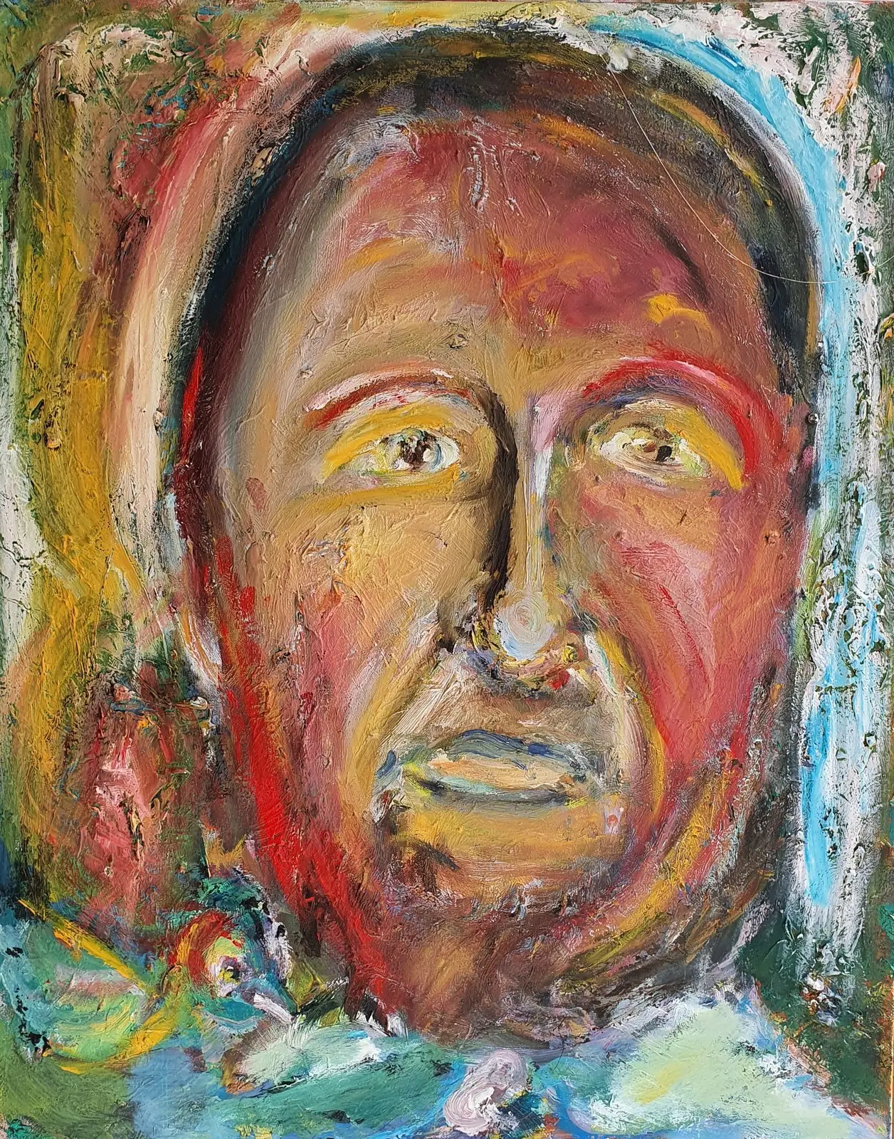 Naturälskaren Henry David Thoreau (övermålad) av Jens Flemister Åkesson