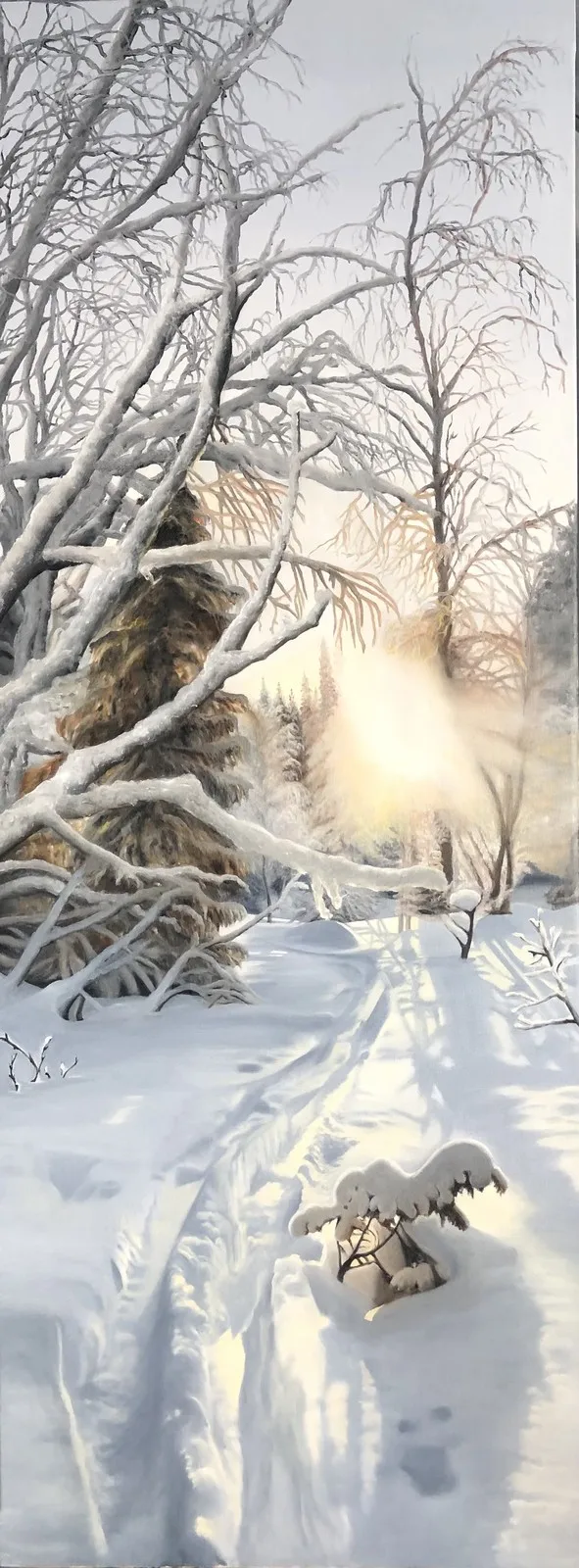 Oljemålning Solkraft III av Sofia Ohlsén