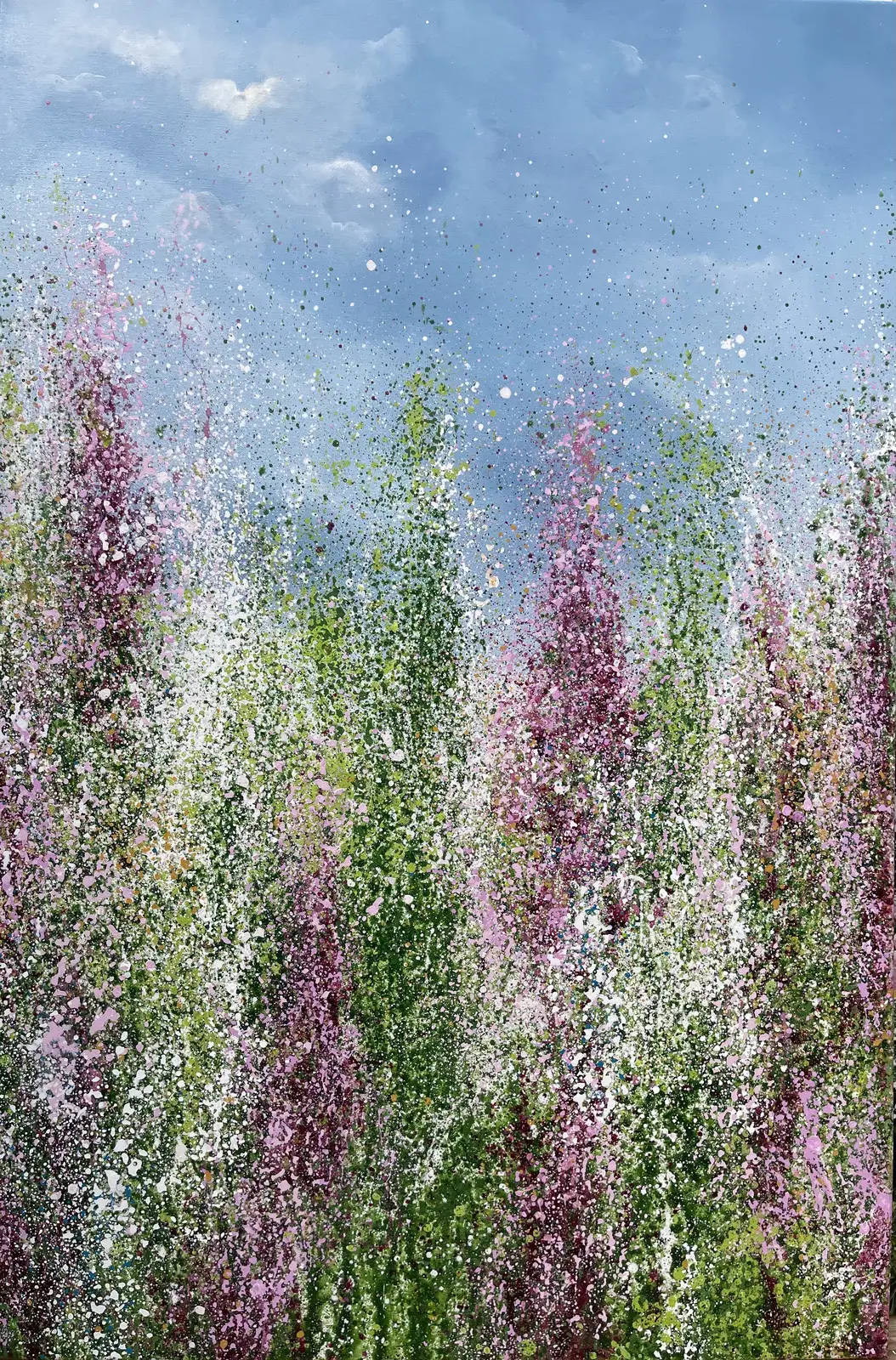 Akrylmålning SOUTH GARDEN av Anna Artistockholm Brandt