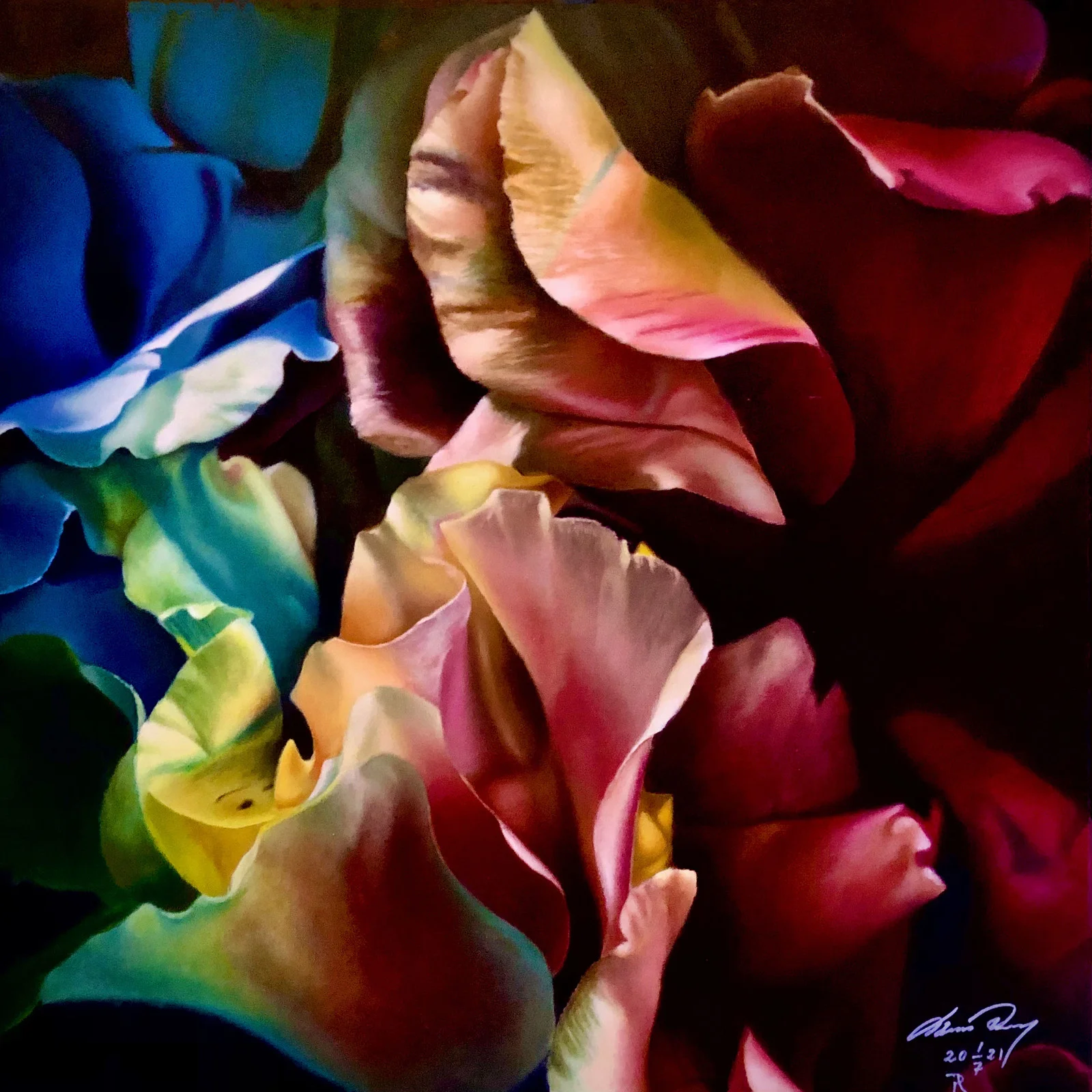 Oljemålning Passion of Colors av Thomas Persson
