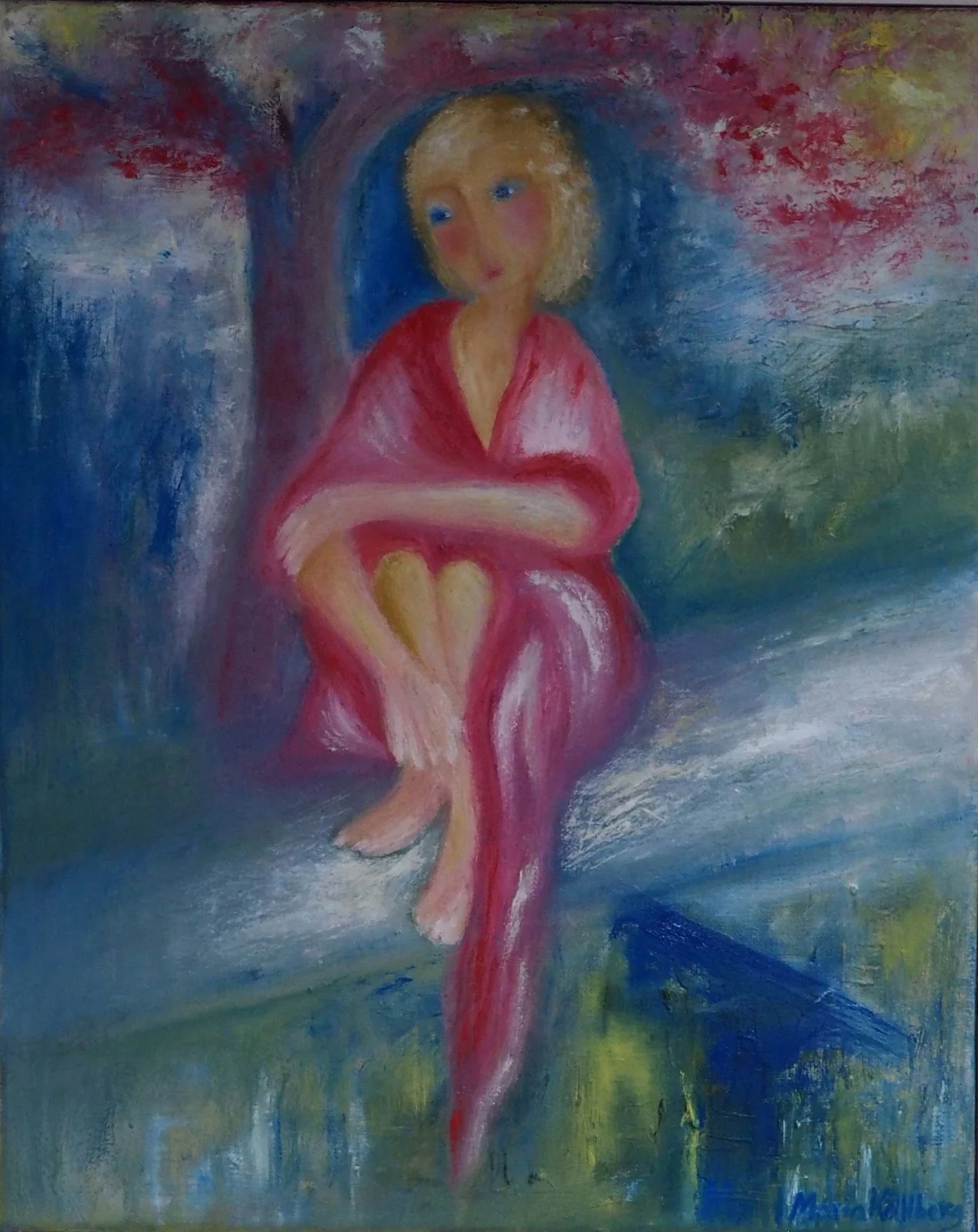 Oljemålning Maria av Maria Källberg