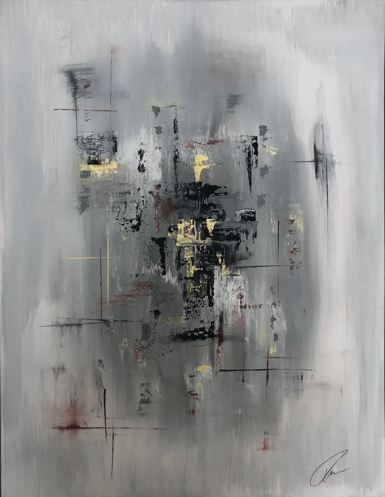 Akrylmålning Hidden face av Thomas Sundqvist