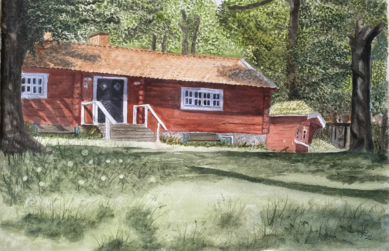 Akvarell Livets sanna härlighet av Johanna Cederqvist