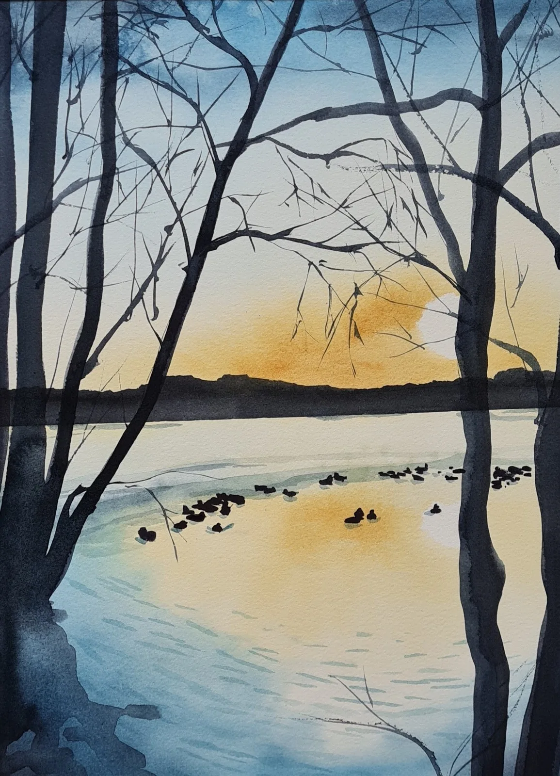 Akvarell Vackerhet av Mia Älegård