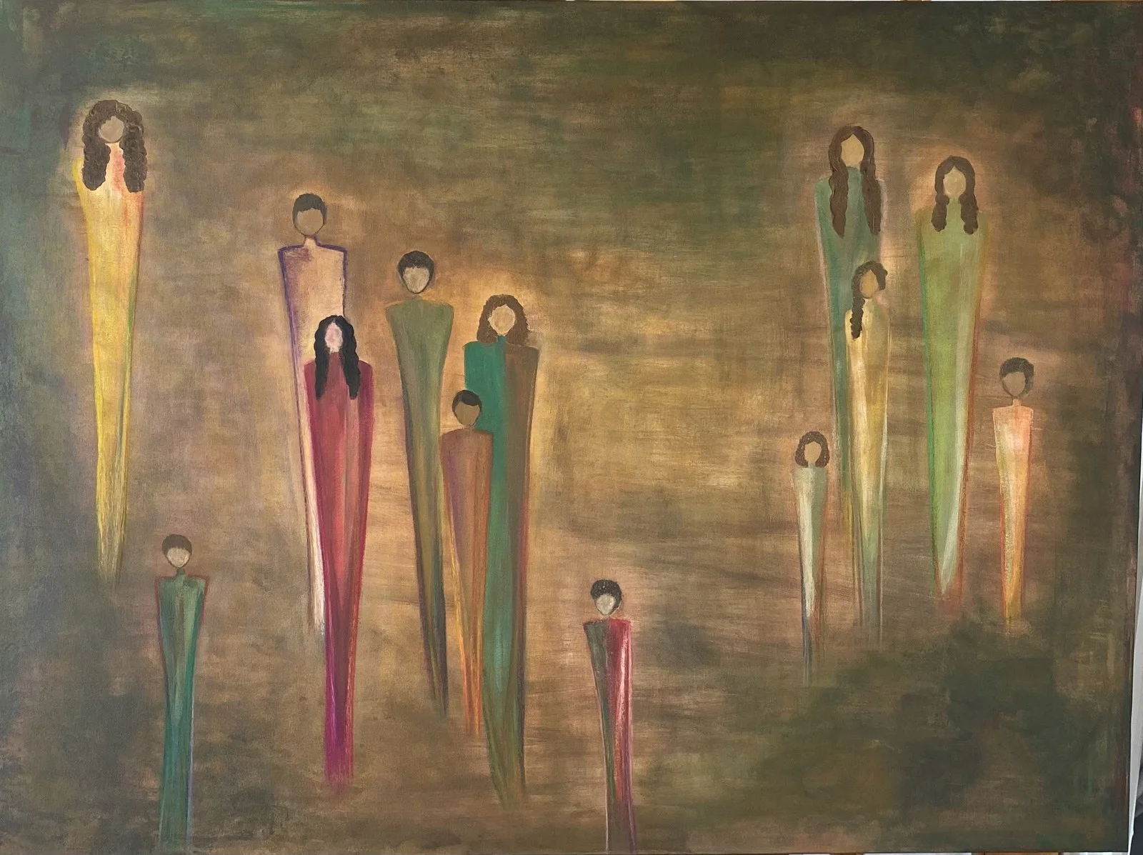 Akrylmålning Tillhörighet av Tavga Osman