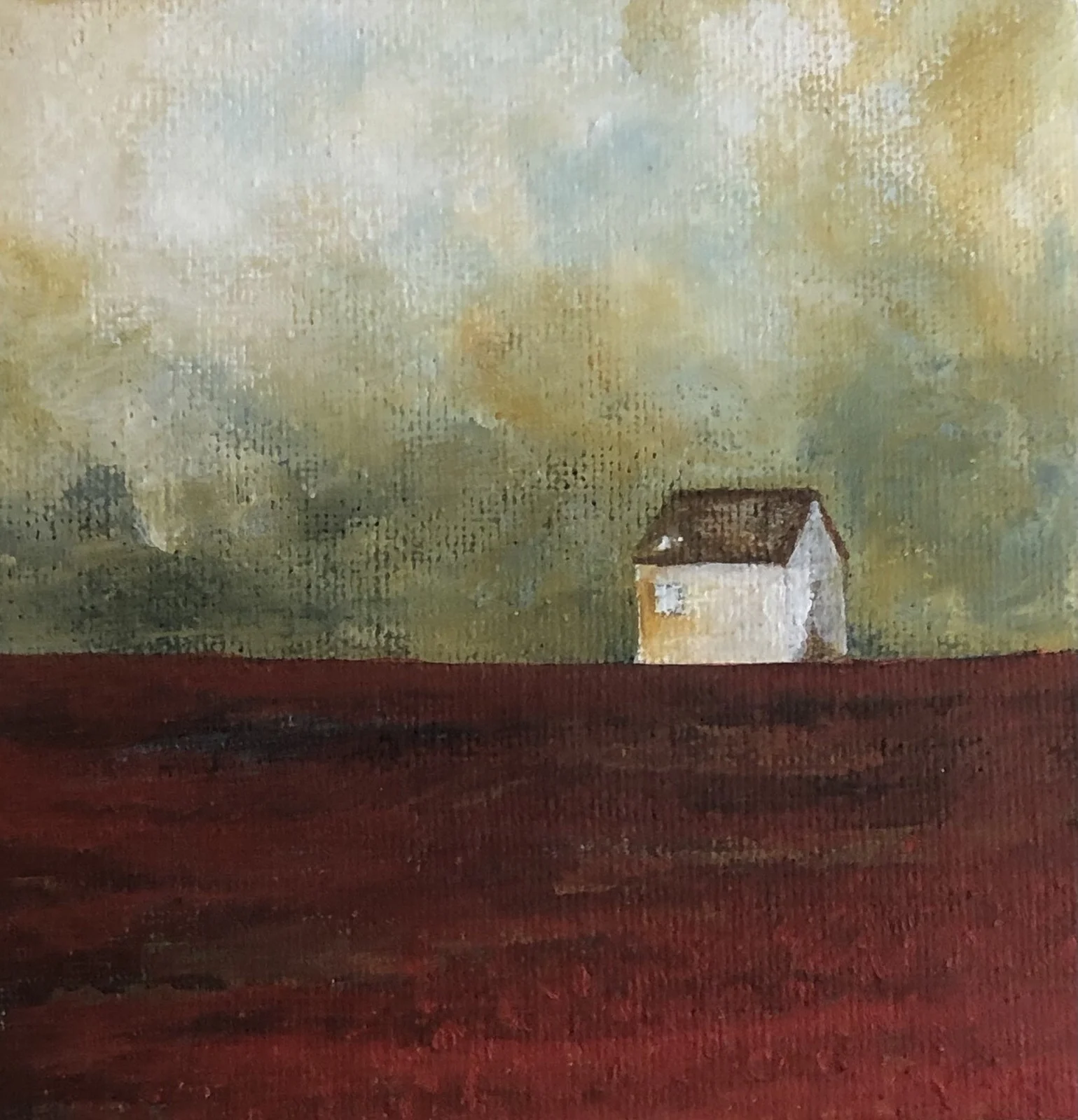 Akrylmålning Skåne av Annette Landin