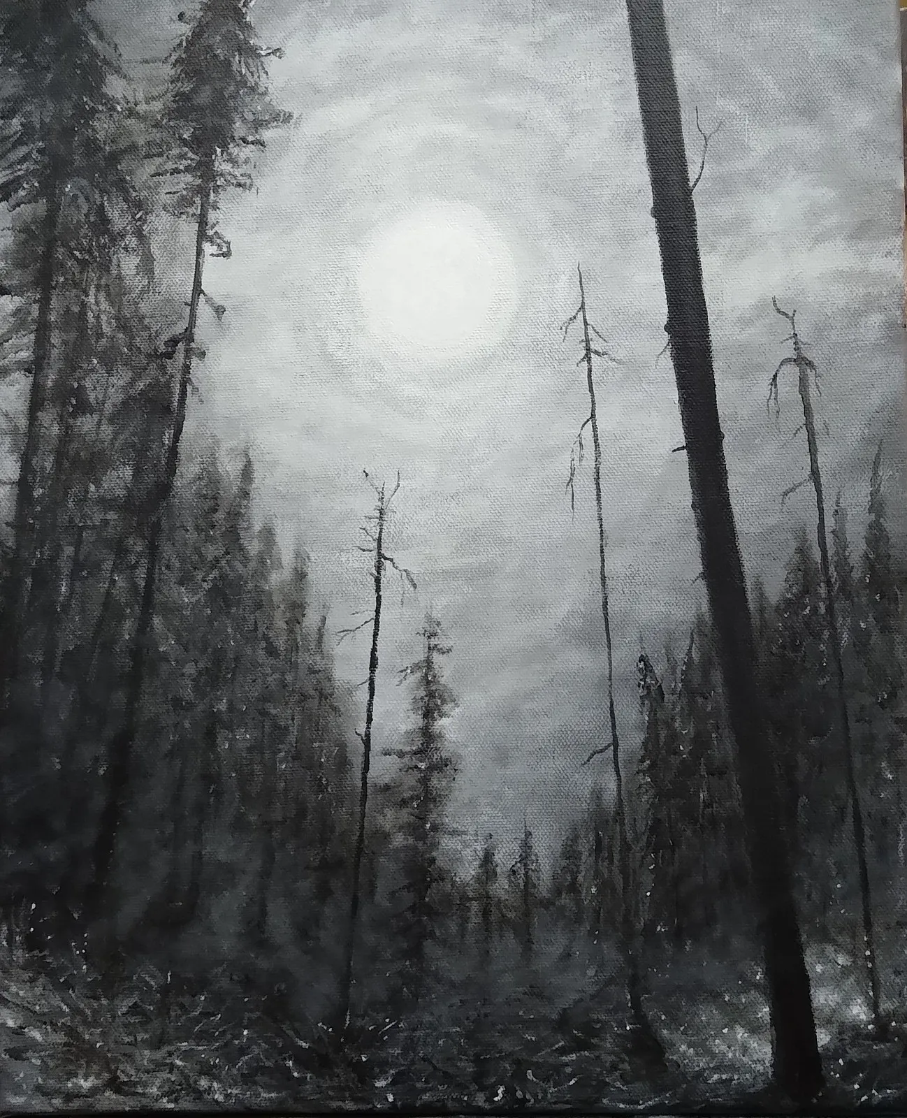 Akrylmålning Frost av Anders Danielsson