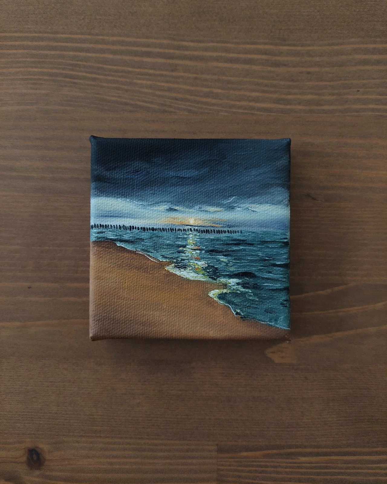 Oljemålning Baltic sea breeze av Katja Bergstedt