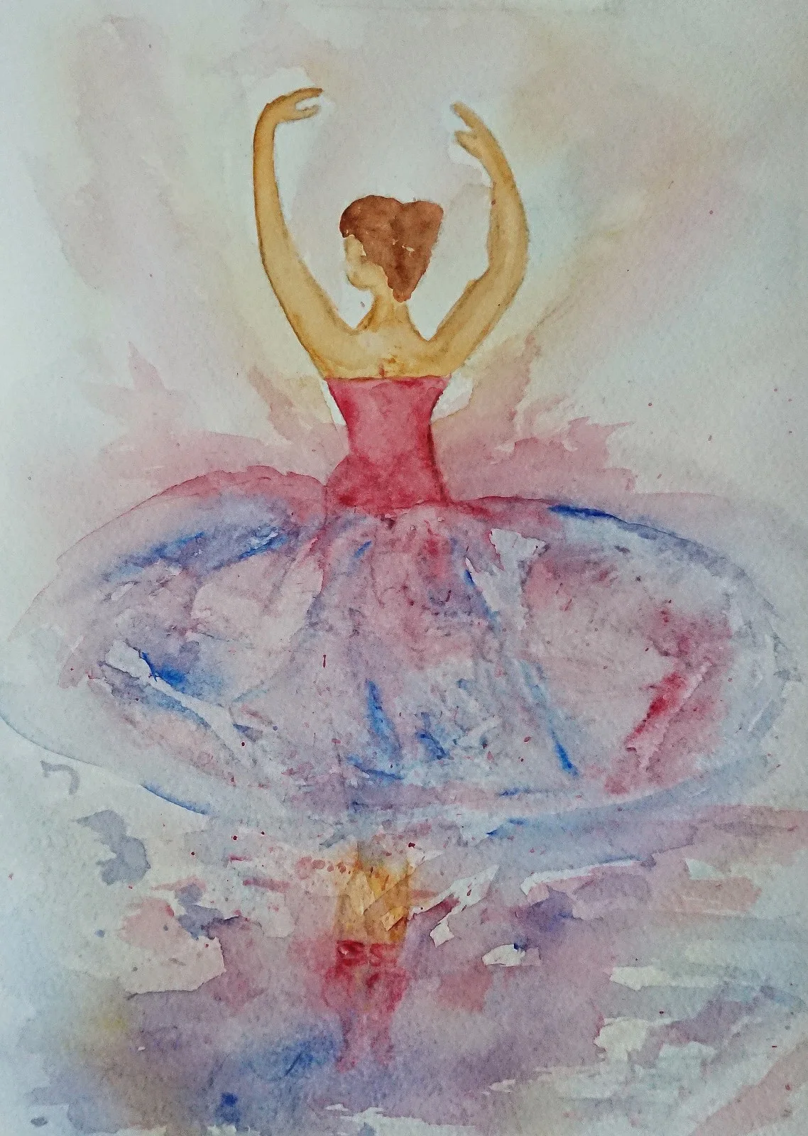 Akvarell Prima ballerina av Amie Norrman Söderman