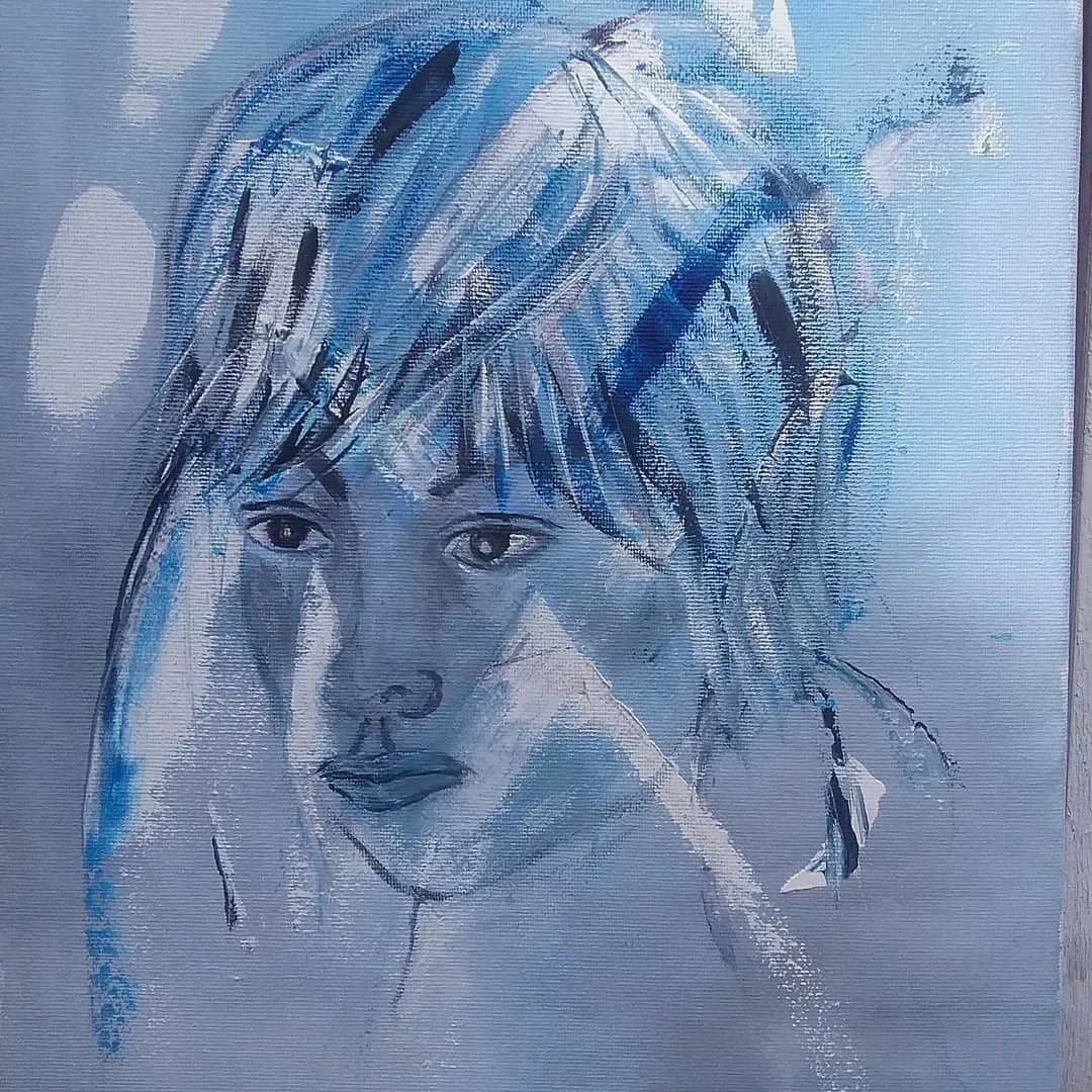 Akrylmålning Stolt av Annette Sahlander