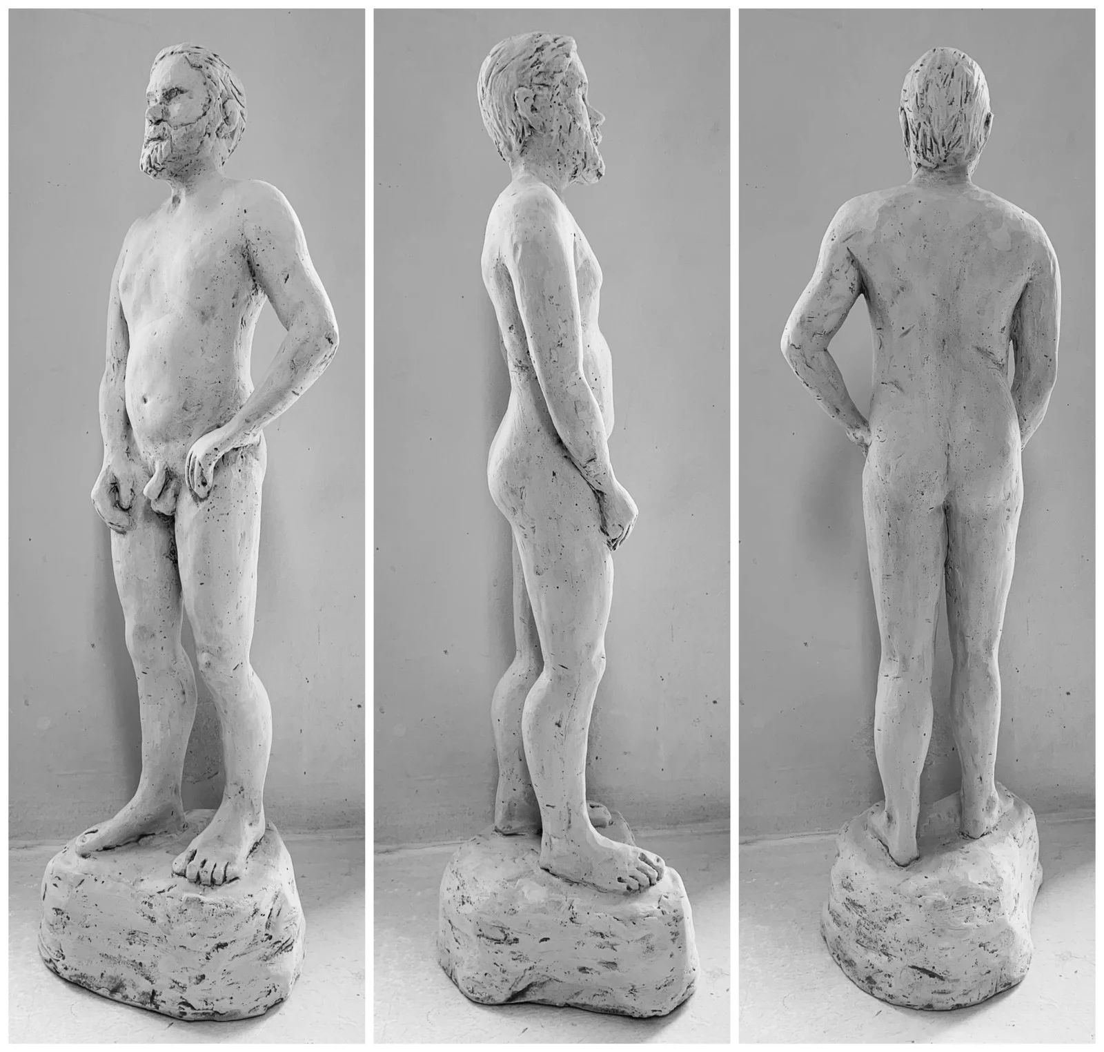 Skulptur Manne (förlorad form) Modell av Anna Rönnbäck