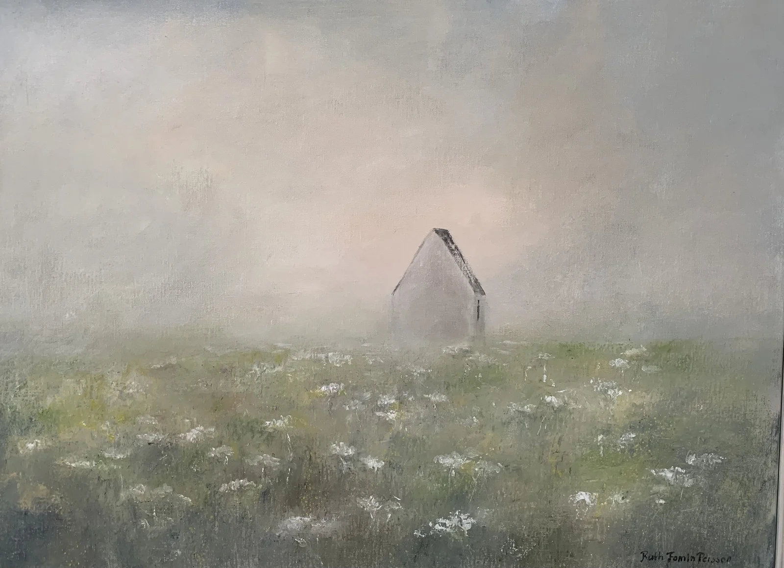 Oljemålning Sommarminne av Ruth Fomin Persson