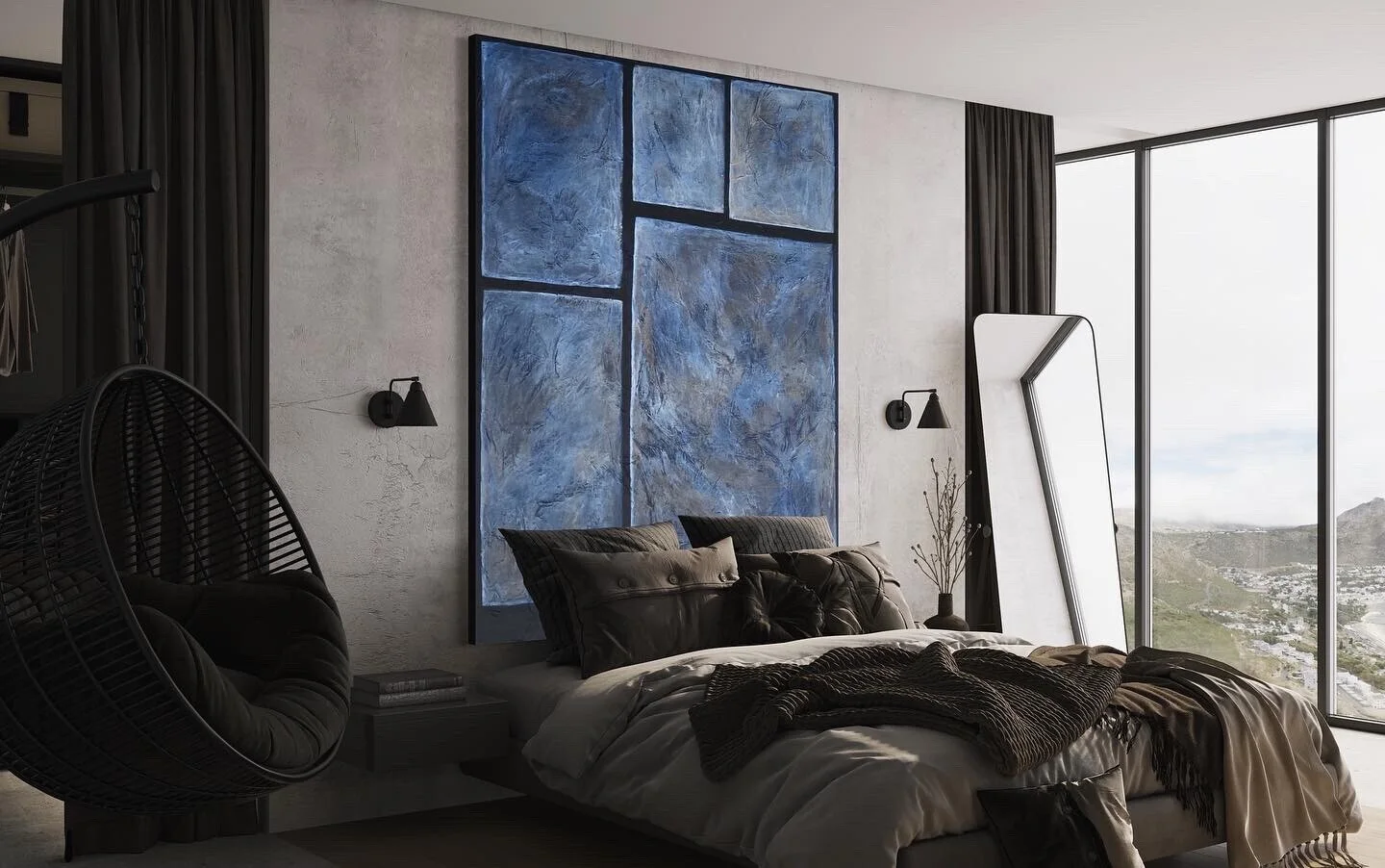 Akrylmålning K2 av Annette Landin