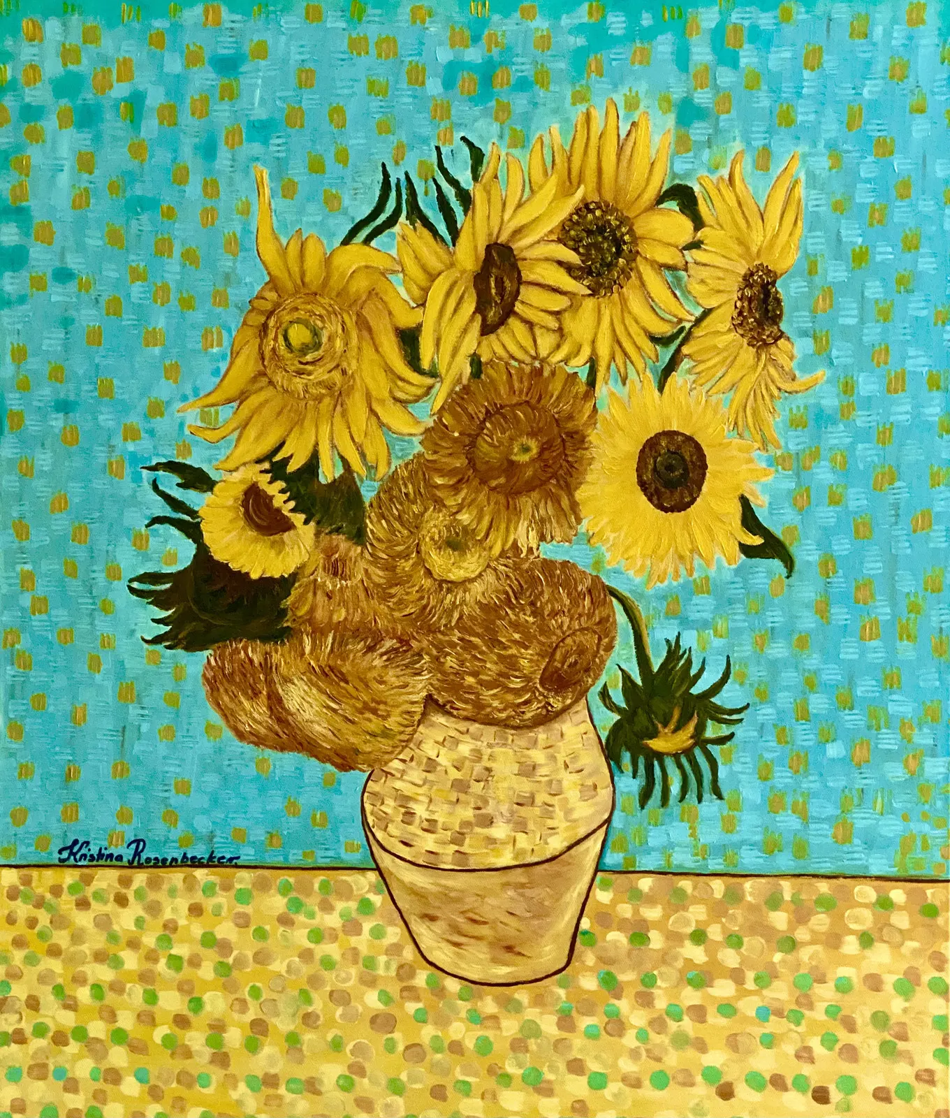 Oljemålning av Kristina Rosenbecker