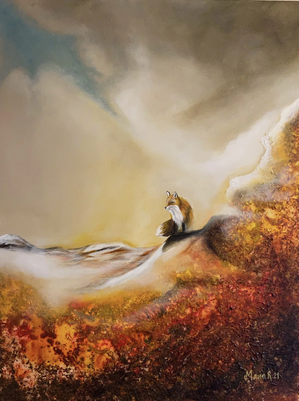 Akrylmålning Utsikt av Maria Rundgren