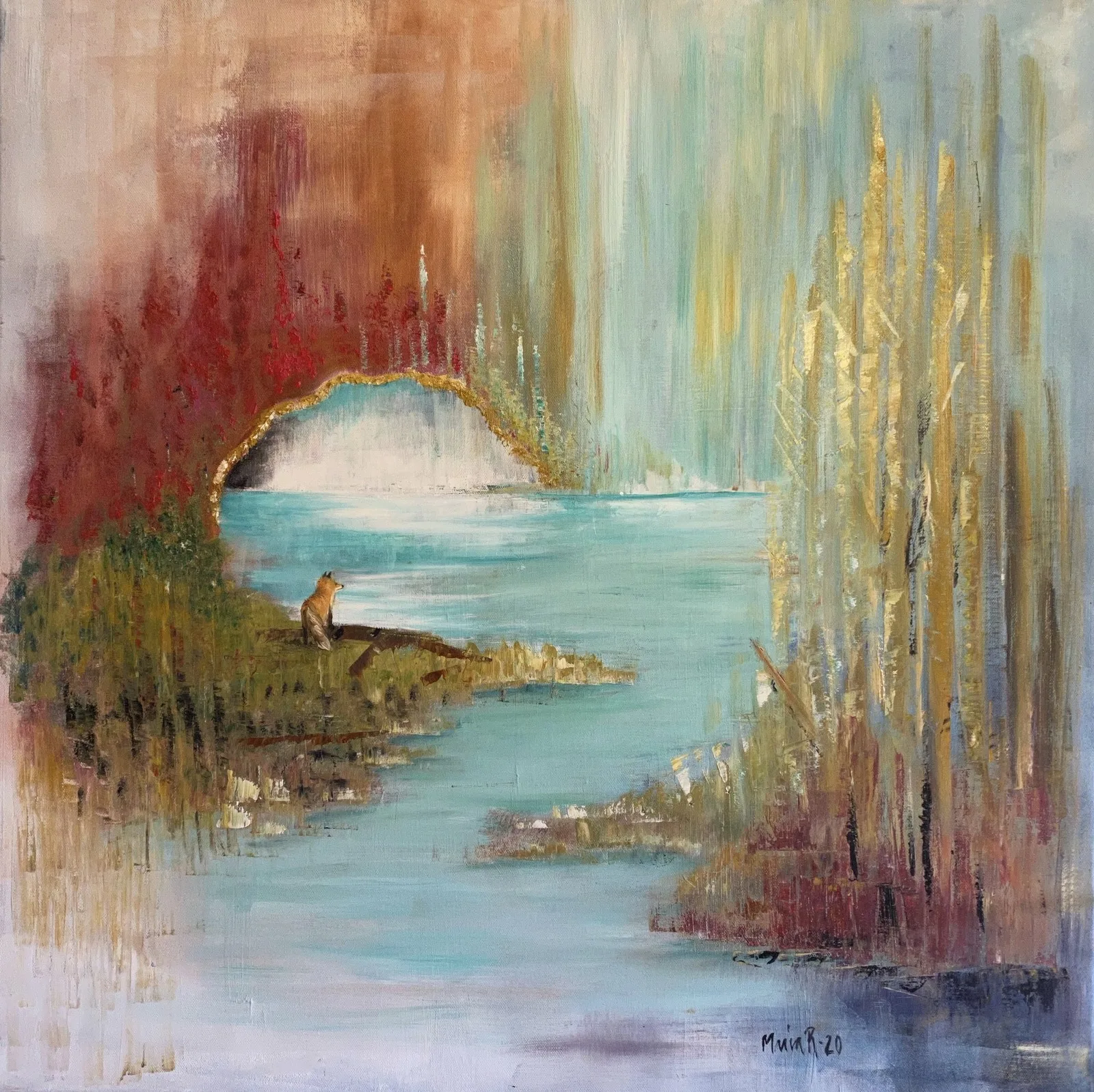 Oljemålning Framtid av Maria Rundgren