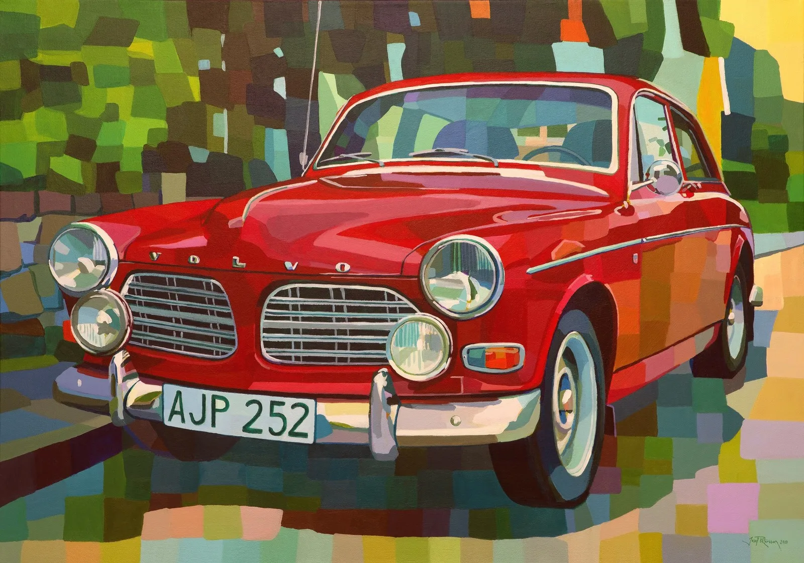 Akrylmålning Amasonen av Josef Petersson