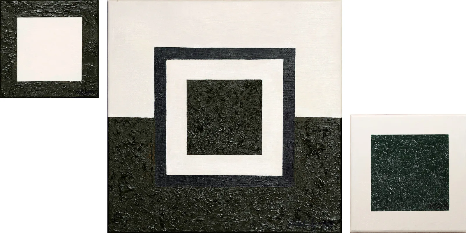 Akrylmålning Retros (3 tavlor) av Nettan Widing