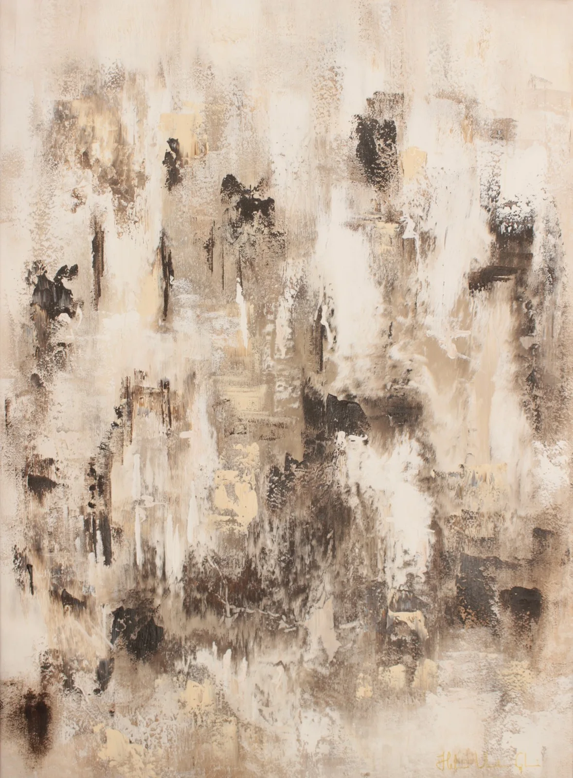 Akrylmålning Looking fearless into the future av Helena Glans