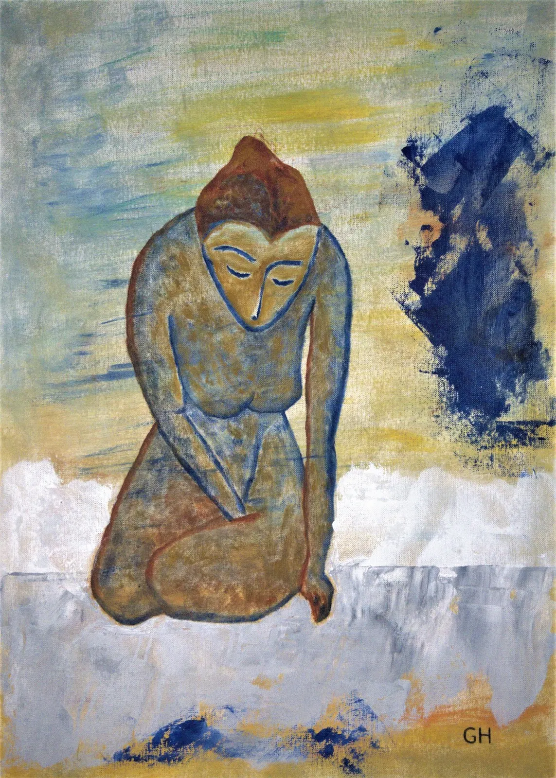 Oljemålning "New Rules" - oil painting av Gerhard Hofman