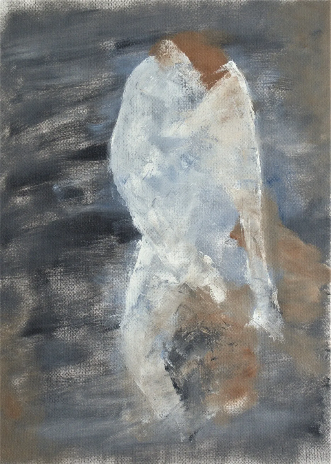 Oljemålning "Remaining work"  -  Oil painting av Gerhard Hofman