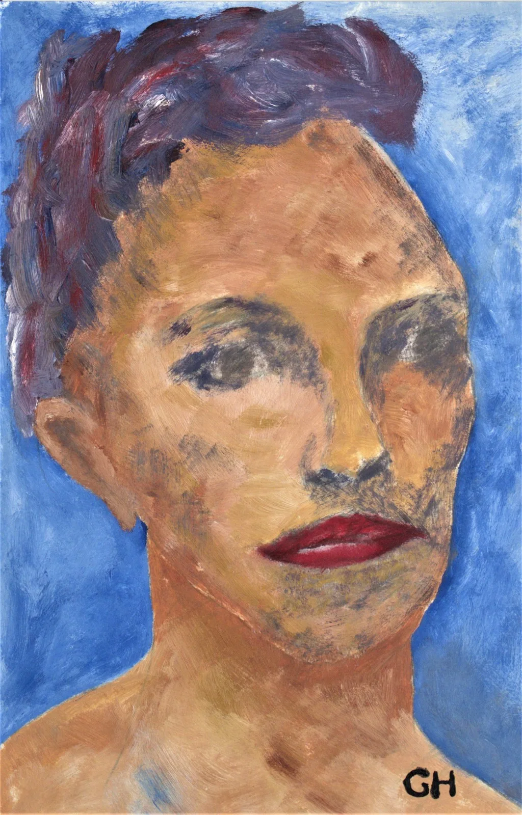 Oljemålning "Donna Lucida"  -  Oil painting - (€940) - PO av Gerhard Hofman