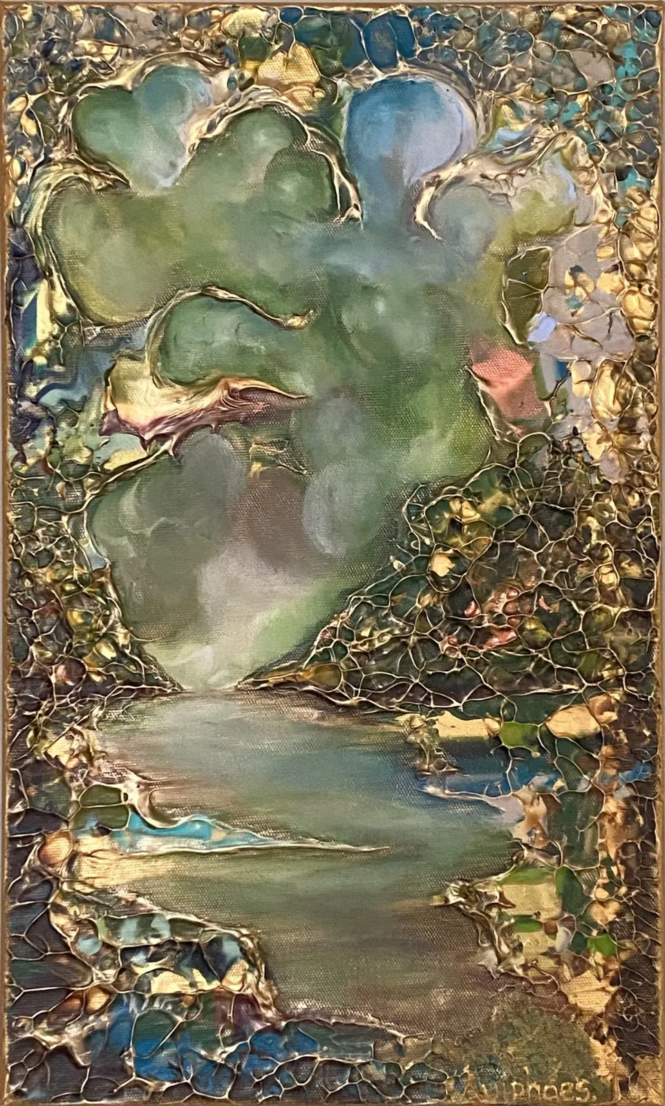 Akrylmålning JUNISKÄR av Johanna Pettersson