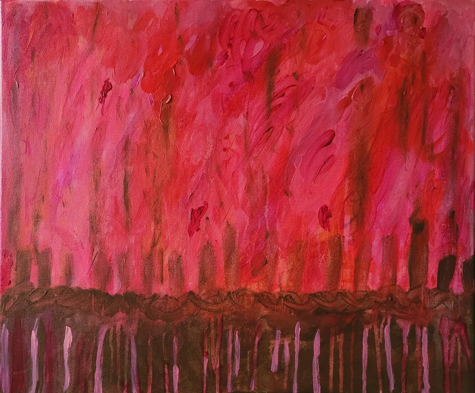 Akrylmålning Unfold Your Hidden Dreams av Lena Welander