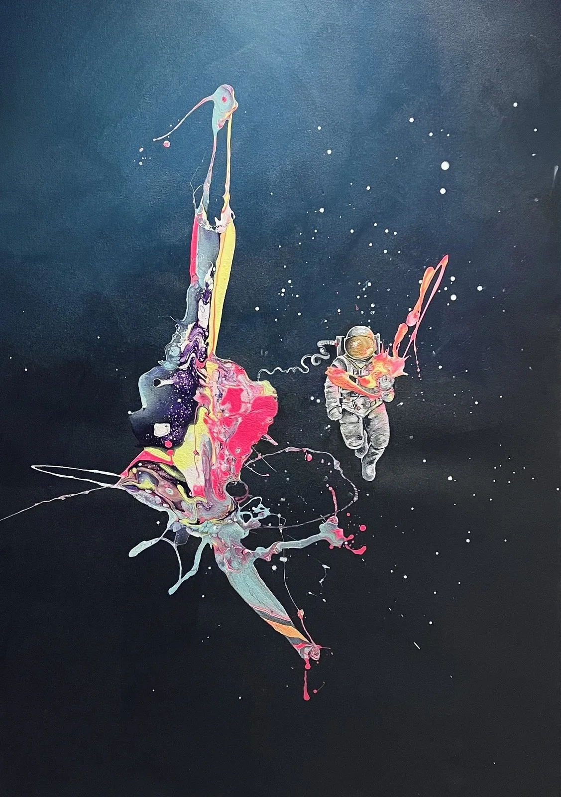 Akrylmålning What I came for av Patricia