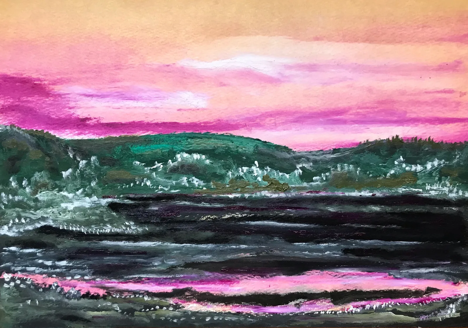 Oljemålning av Andréa Warrebo