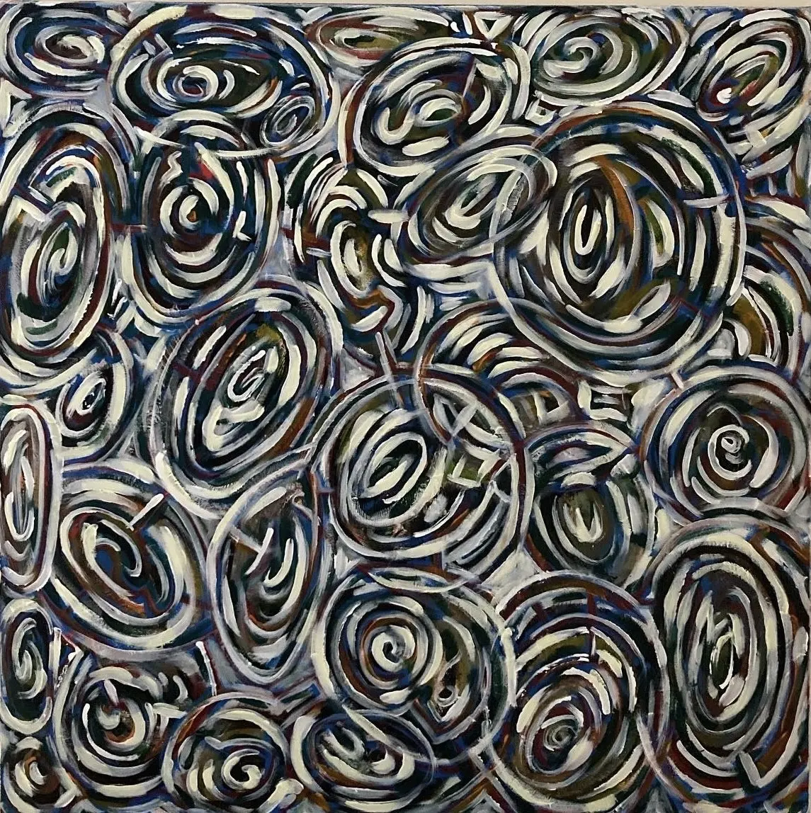 Akrylmålning Untitled 7 av Hampus Wärme