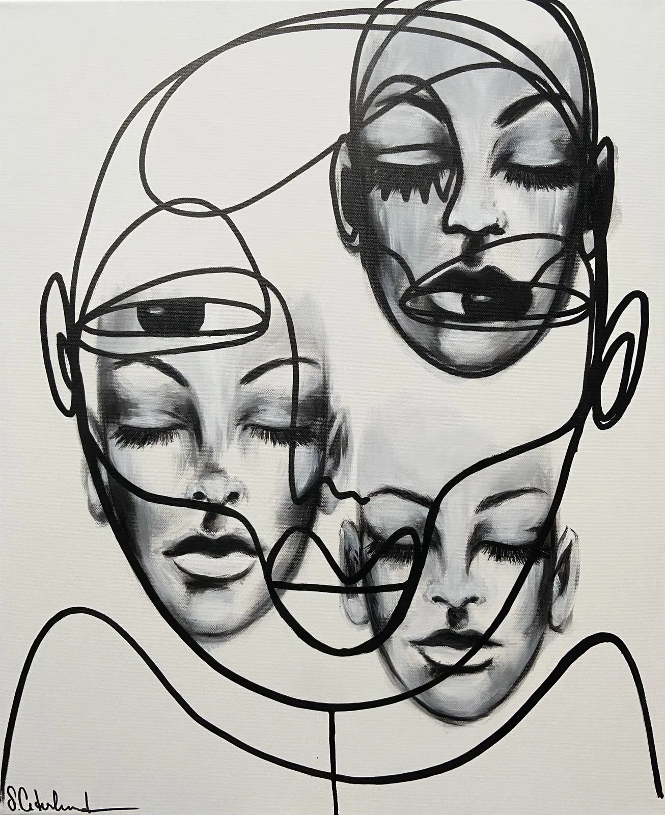 Akrylmålning Peace of Mind av Susanne Cederlund