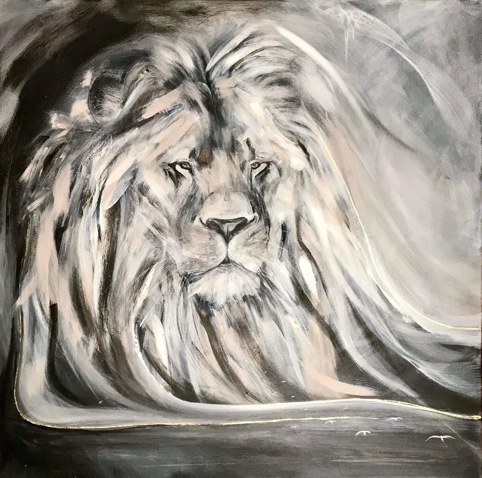 Akrylmålning Jag vakar över er av Gabriella Marmbrandt