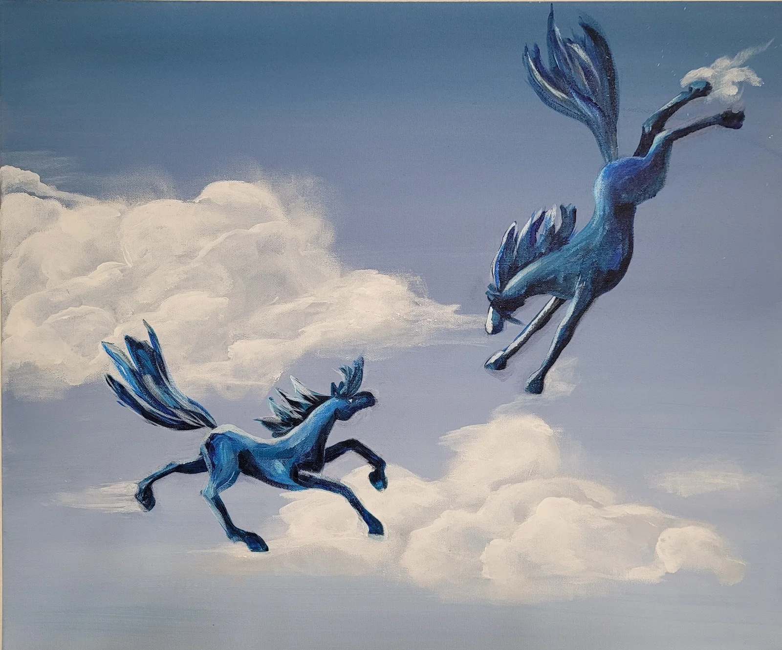 Akrylmålning Frihet 1.0 av Åsa Ryegård