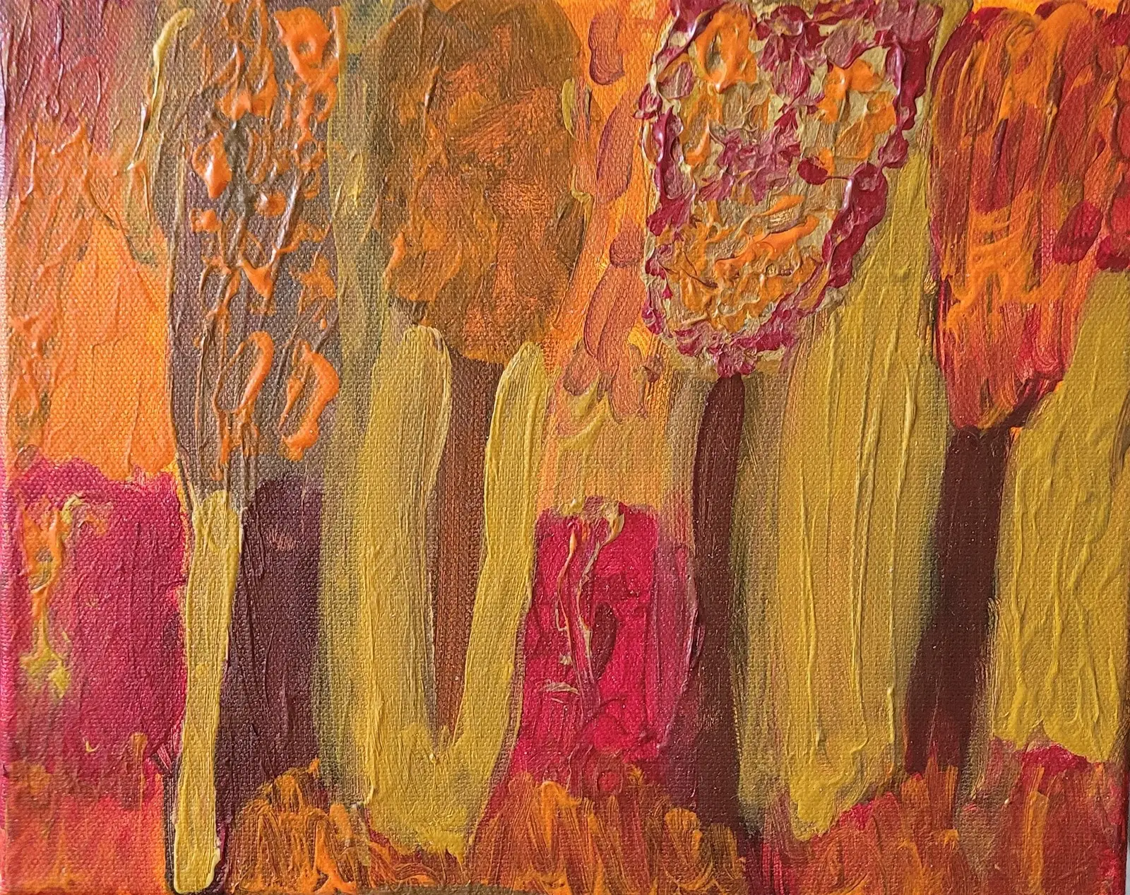 Akrylmålning Autumn In The Park 2 av Lena Welander