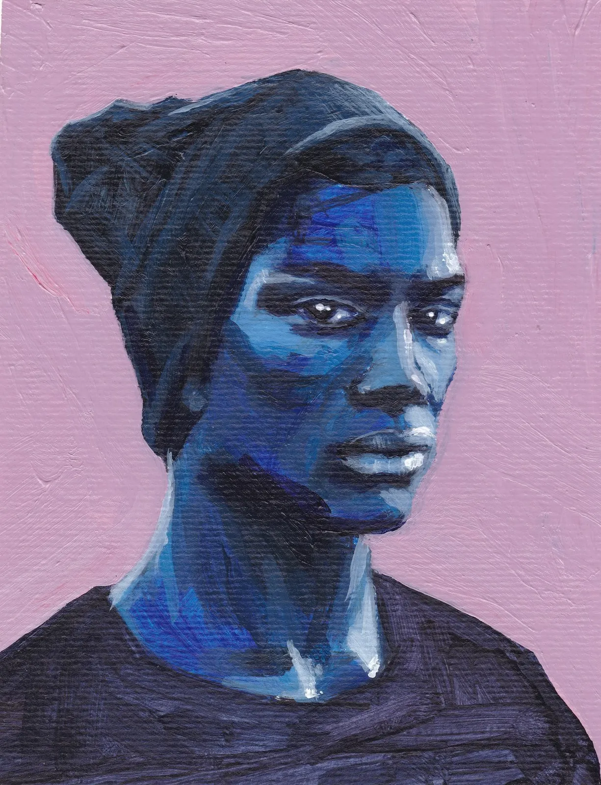 Akrylmålning Blue I av Sara Pålsson