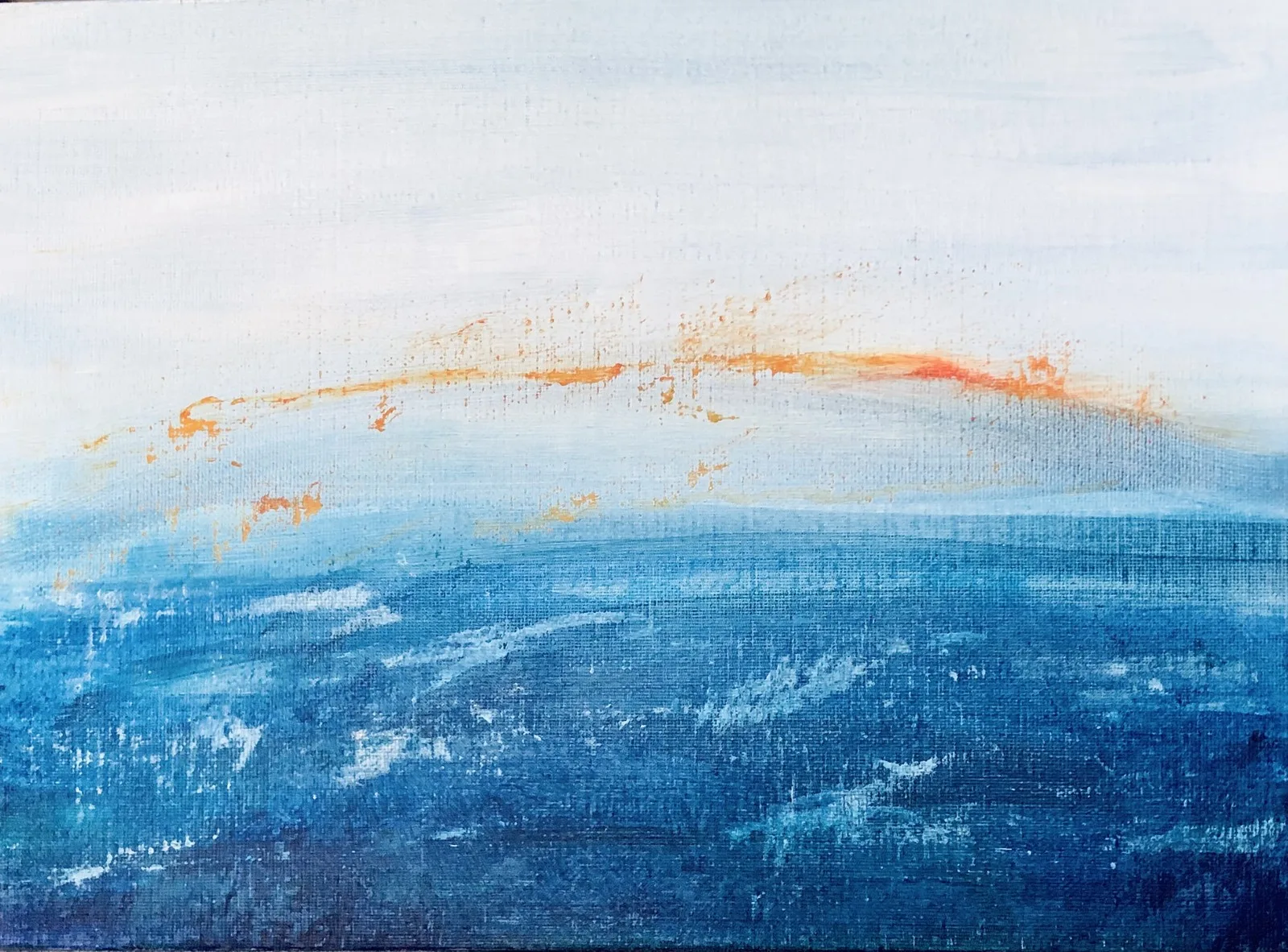 Akrylmålning Blått i det öppna av Eva Selinus